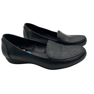 Clarks Size 10W Flex Step Clasic Stylist Black Comfort Shoes